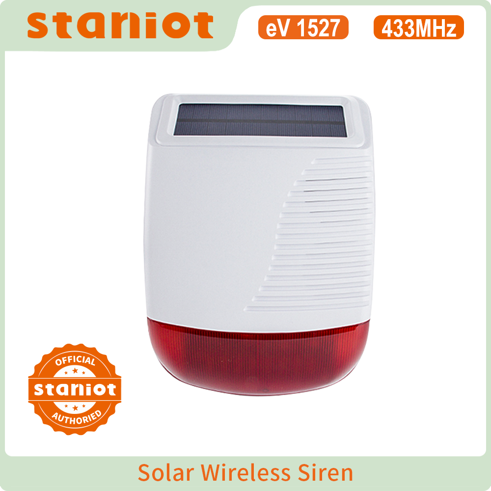 Outdoor Lighting Wireless - Staniot Sirene Strobo Surya Luar Ruangan