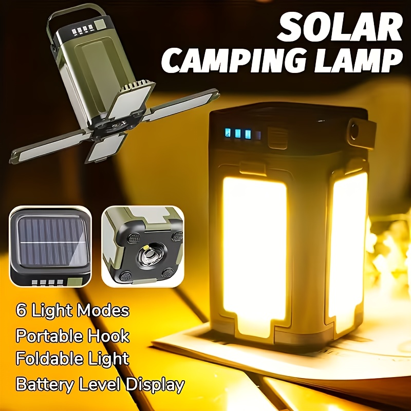 Outdoor Lighting Portable - Lampu Camping Portabel Tenaga Surya Lipat