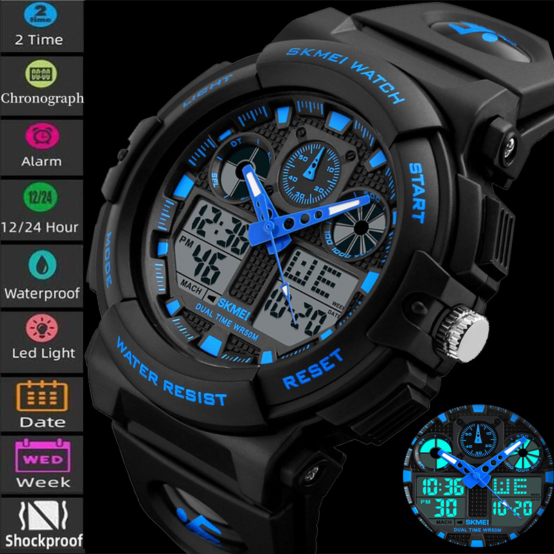 Outdoor Lighting For Steps - 2017 New SKMEI Pria Sports Watches