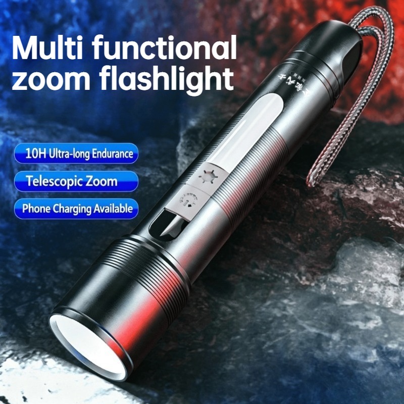 Outdoor Lighting Portable - Senter LED Multifungsi Dapat Diperbesar dengan