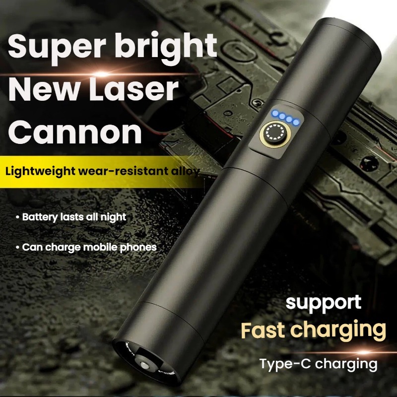 Outdoor Lighting Portable - Senter LED Cahaya Kuat Pengisian Daya