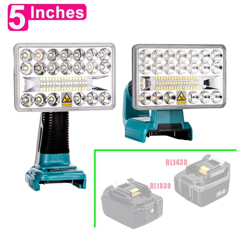 Outdoor Lighting Milwaukee - Lampu kerja mobil adaptor baterai Li-ion