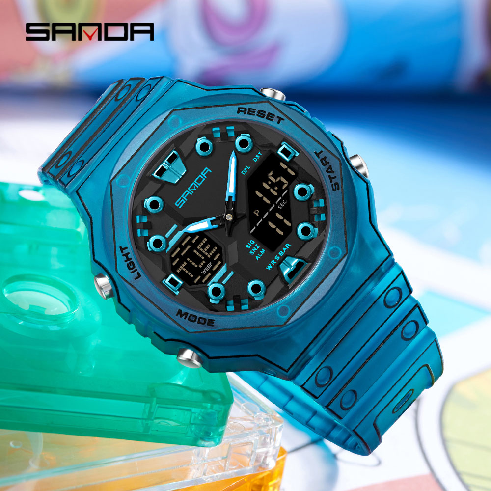 Outdoor Lighting For Steps - Jam Tangan Pria Multifungsi SANDA Military