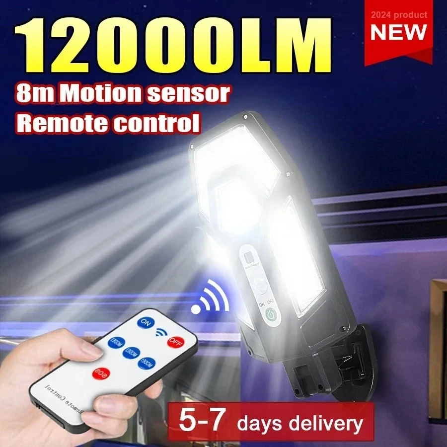 Outdoor Lighting Amazon - Lampu Dinding Tenaga Surya 12000LM yang