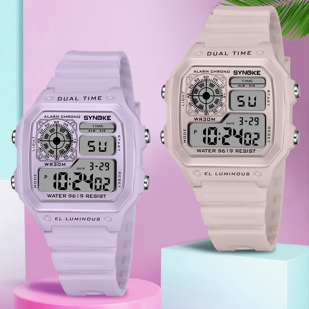 Outdoor Lighting For Steps - SYNOKE jam tangan Digital wanita, jam