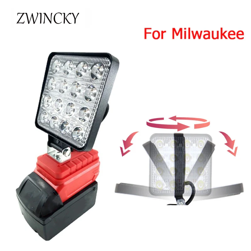 Outdoor Lighting Milwaukee - ZWINCKY Lampu LED Portabel untuk Milwaukee
