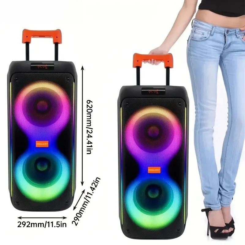 Outdoor Lighting Wireless - Kinglucky M17 80W Speaker BT Portabel