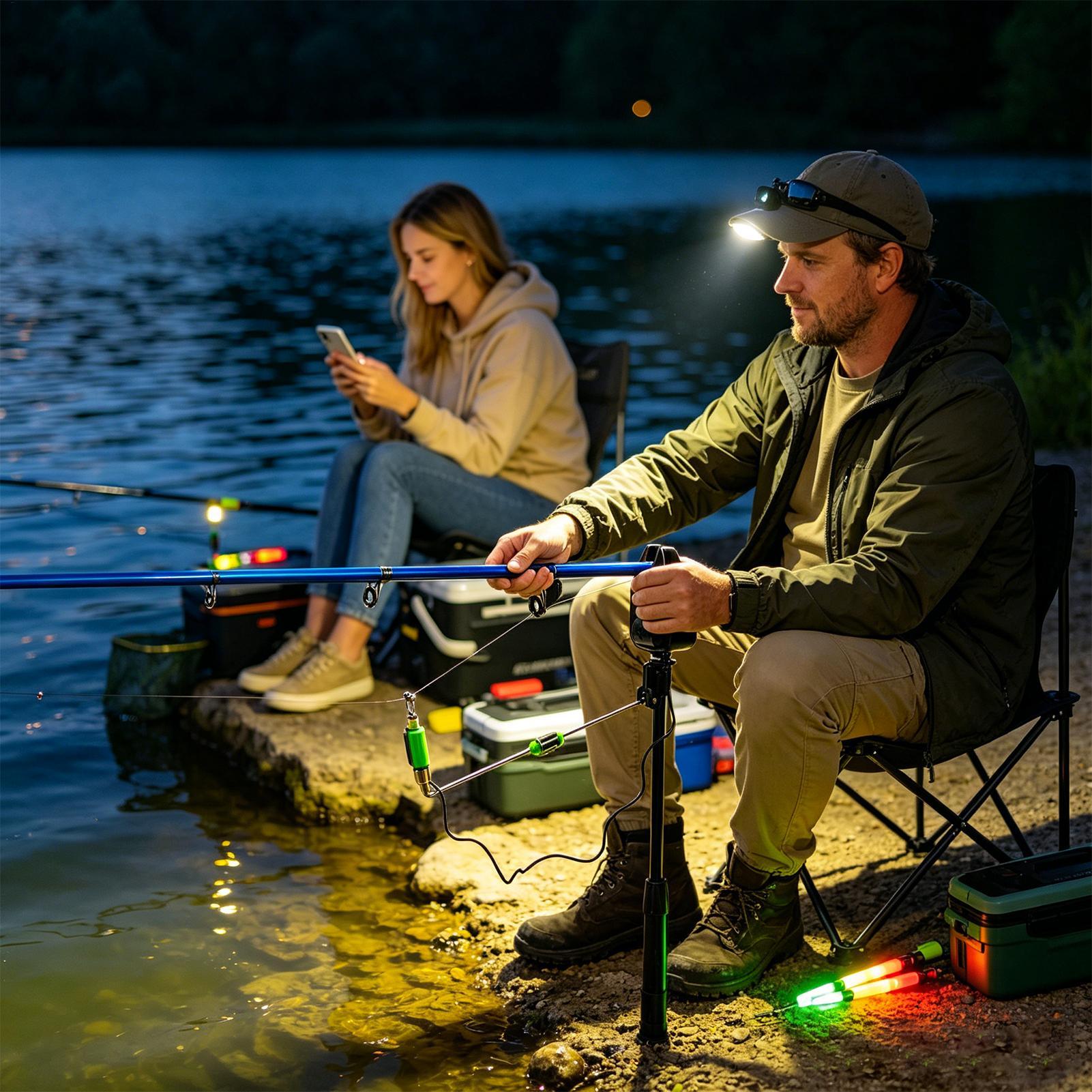 Outdoor Lighting Wireless - Alarm Ikan Nirkabel Elektronik Bertenaga Baterai,