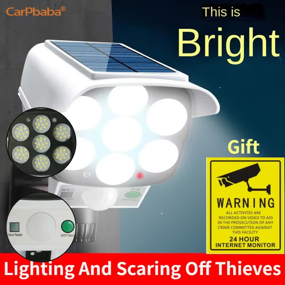 Outdoor Lighting Wireless - Lampu Surya Luar Ruangan Sensor Gerak