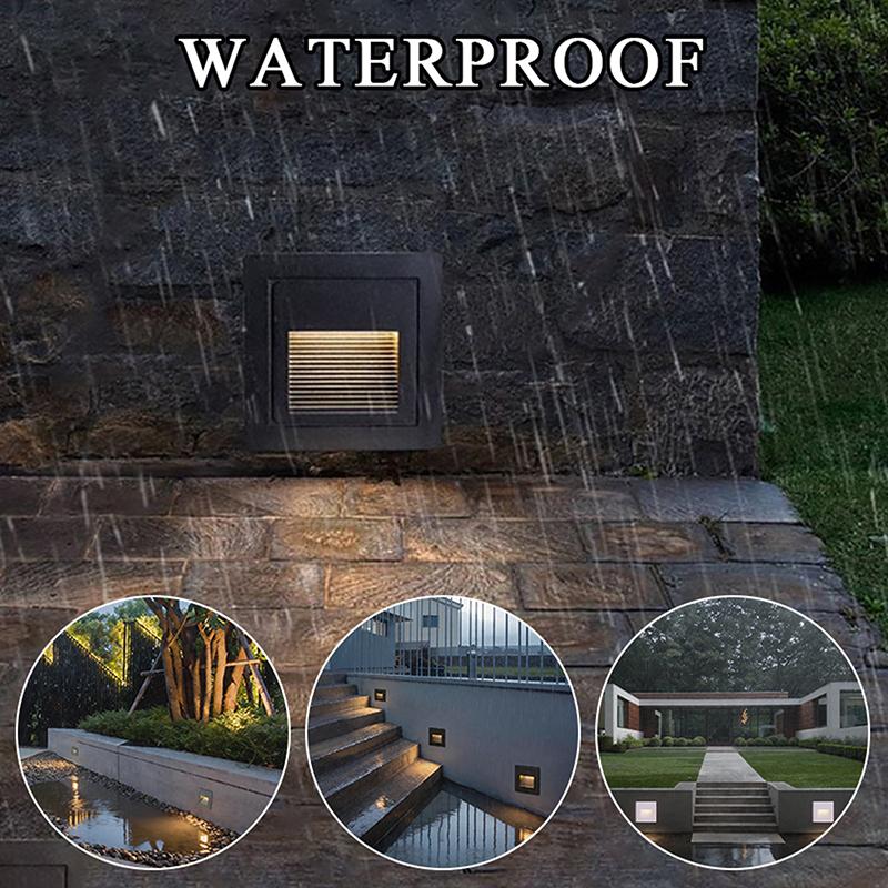 【CCA】Lampu LED 3W Tahan Air un - Outdoor Lighting For Steps ulasan dan harga