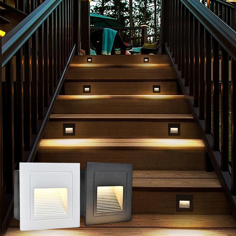 【CCA】Lampu LED 3W Tahan Air un - Outdoor Lighting For Steps ulasan dan harga