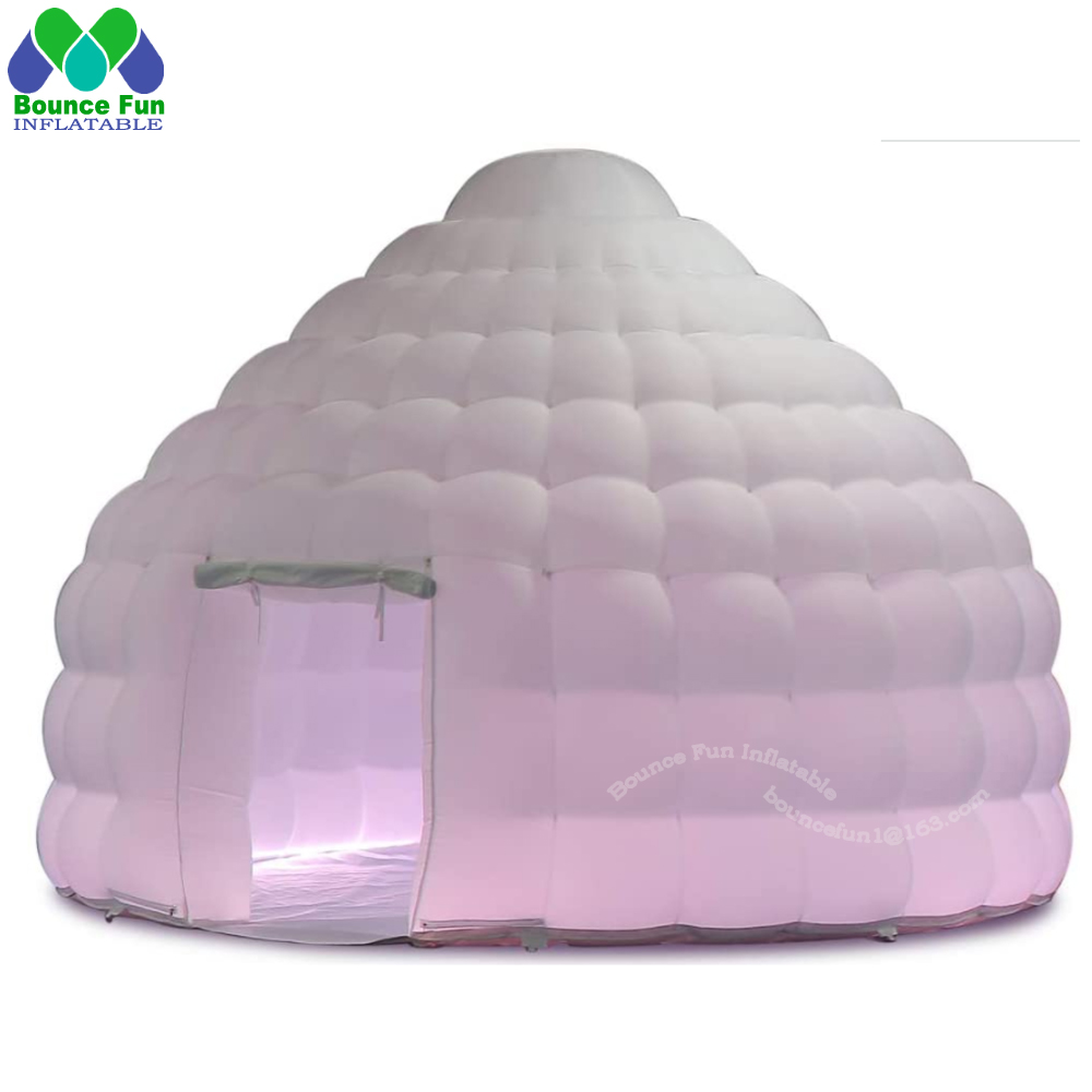 Tenda Kubah Igloo Tiup Putih d - Outdoor Lighting Rental For Party ulasan dan harga