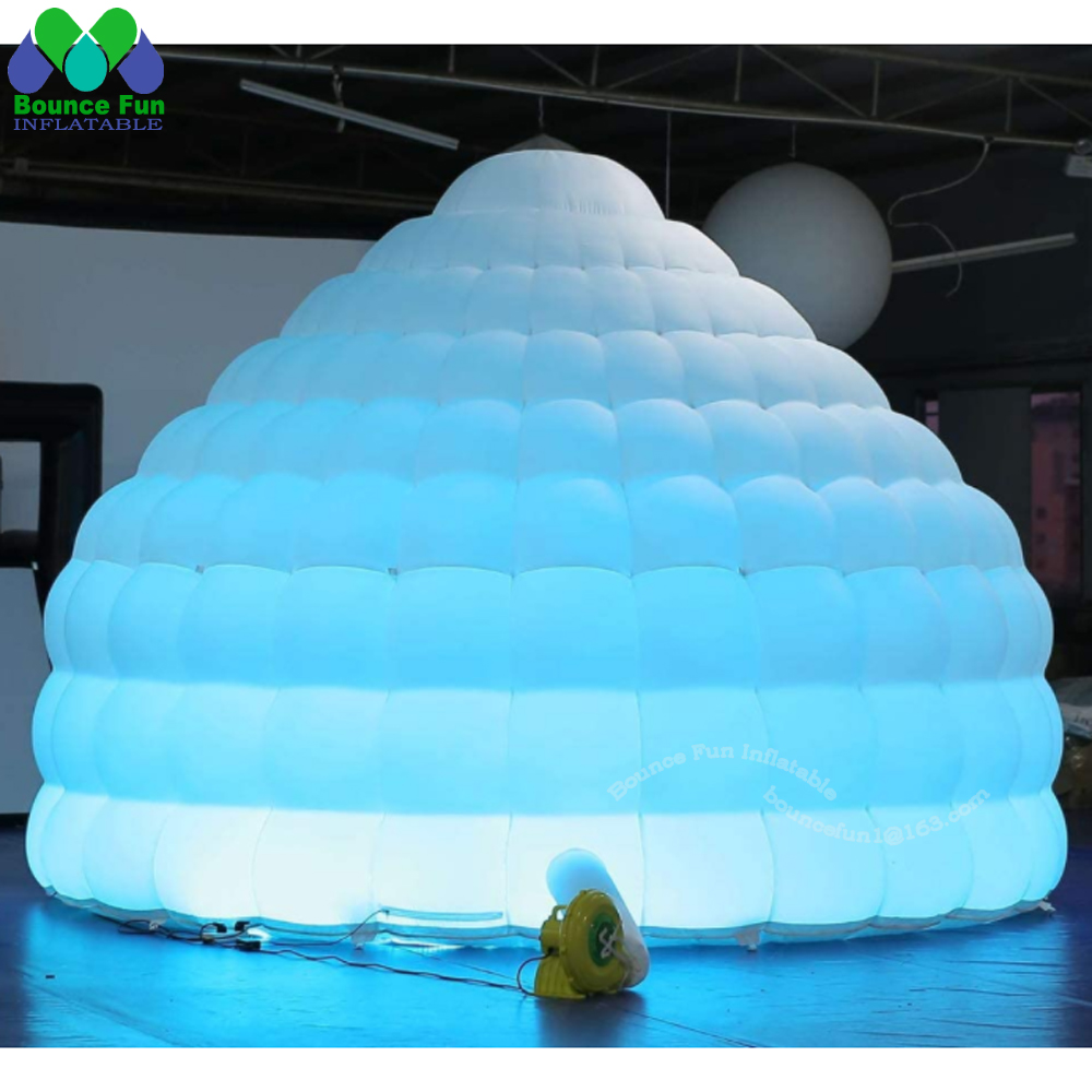 Tenda Kubah Igloo Tiup Putih d - Outdoor Lighting Rental For Party ulasan dan harga