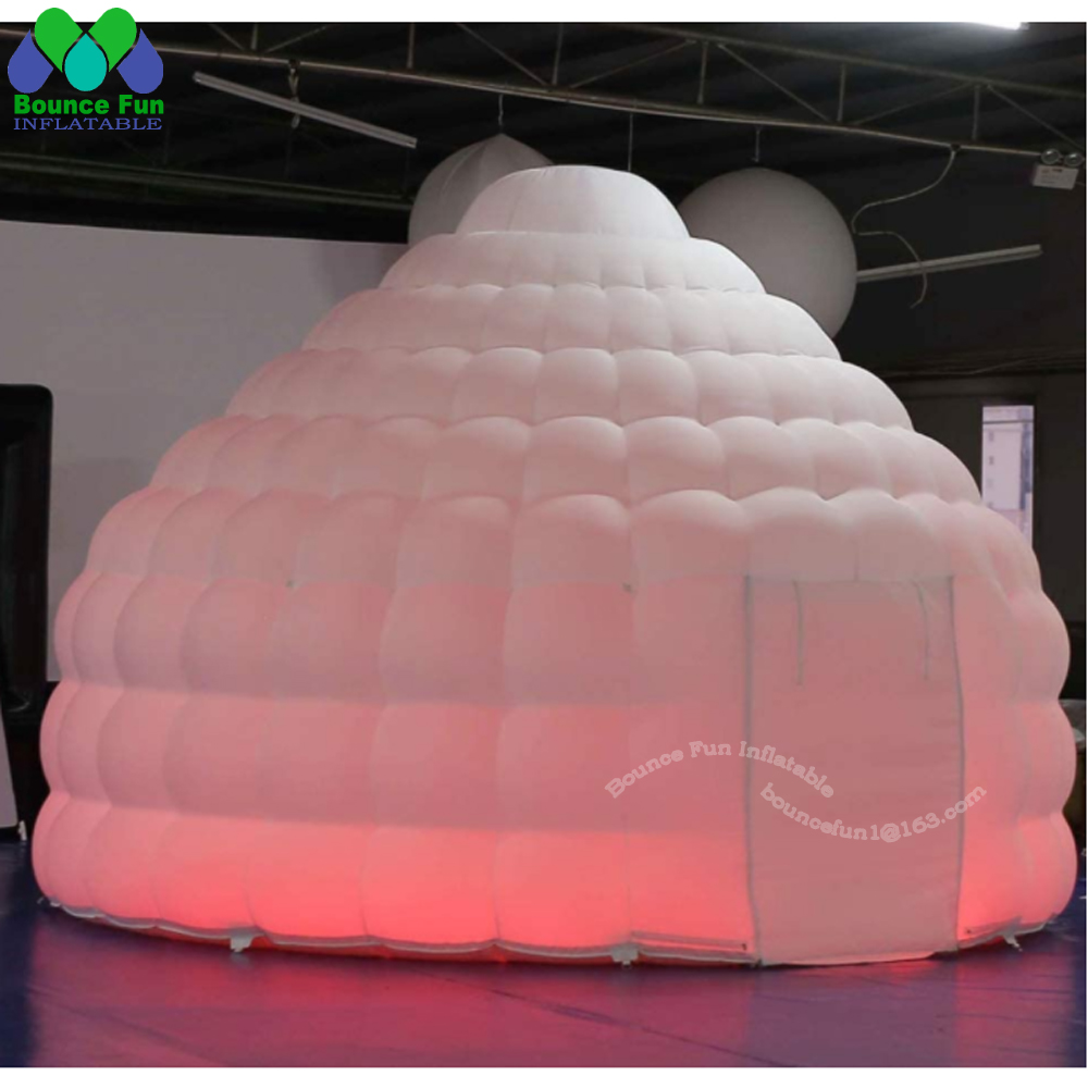 Tenda Kubah Igloo Tiup Putih d - Outdoor Lighting Rental For Party ulasan dan harga
