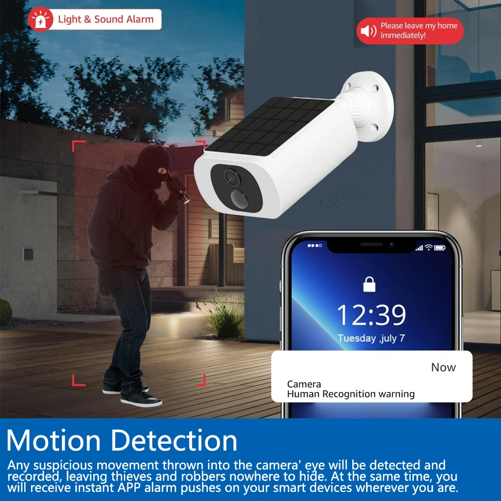 Kamera Baterai Surya Luar Ruan - Outdoor Lighting Wireless ulasan dan harga
