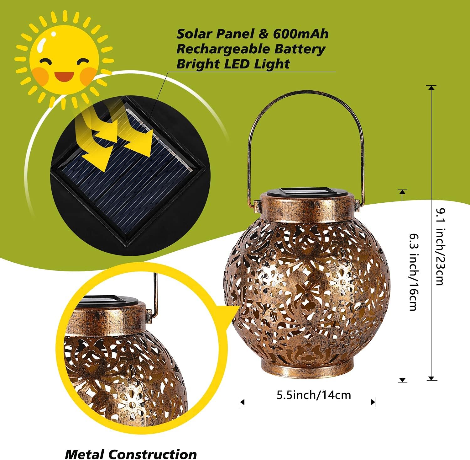 1-6 Buah Lampu LED Gantung Log - Photocell Outdoor Lighting ulasan dan harga