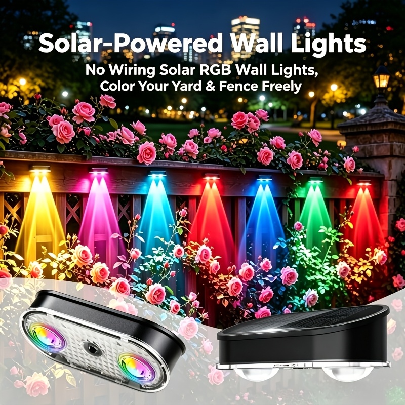 Lampu Pagar Tenaga Surya RGB I - Outdoor Lighting Amazon ulasan dan harga