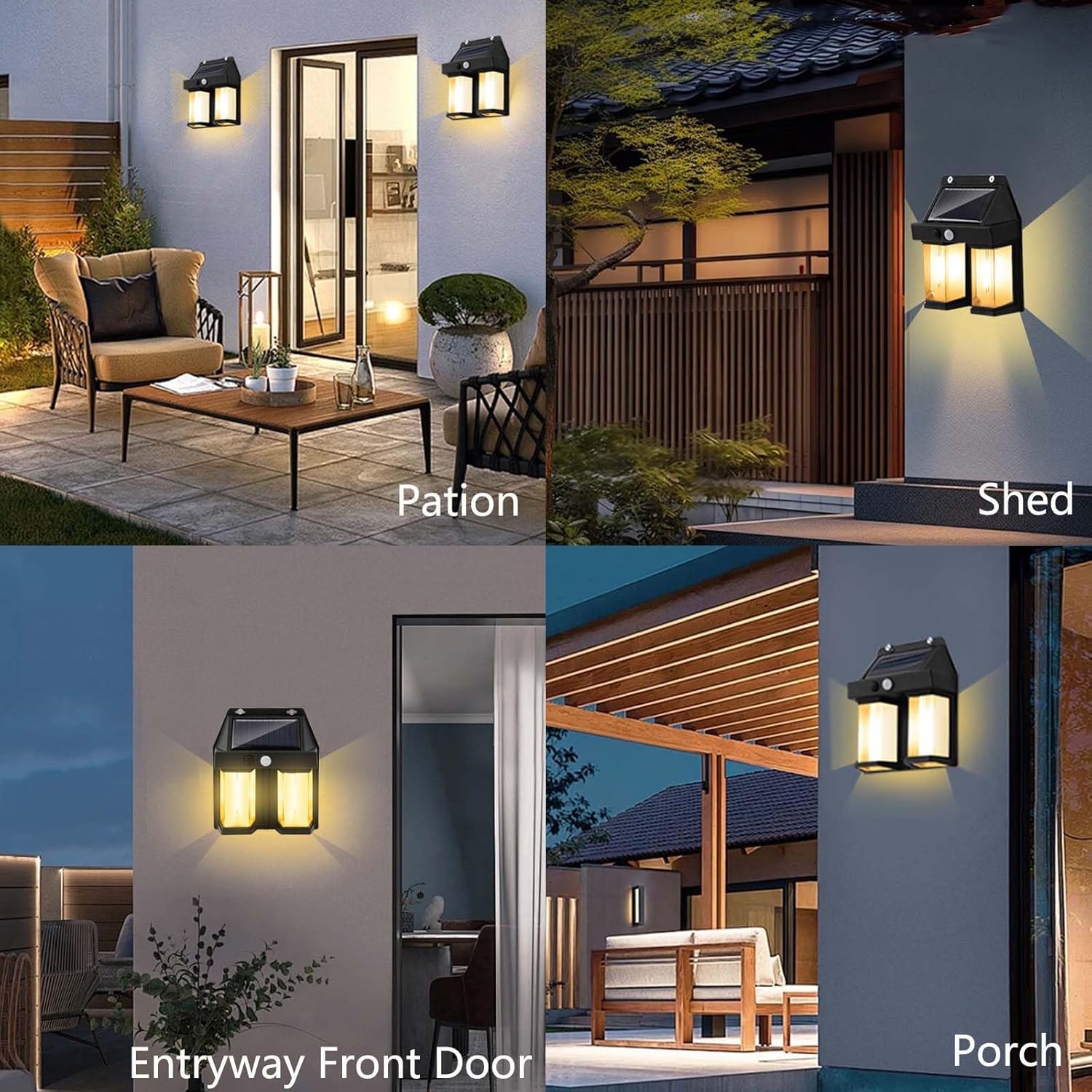 Lampu Dinding Tenaga Surya Vin - Outdoor Lighting Amazon ulasan dan harga