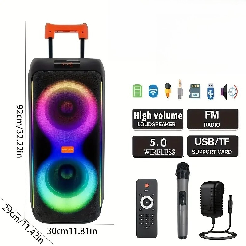 Kinglucky M17 80W Speaker BT P - Outdoor Lighting Wireless ulasan dan harga