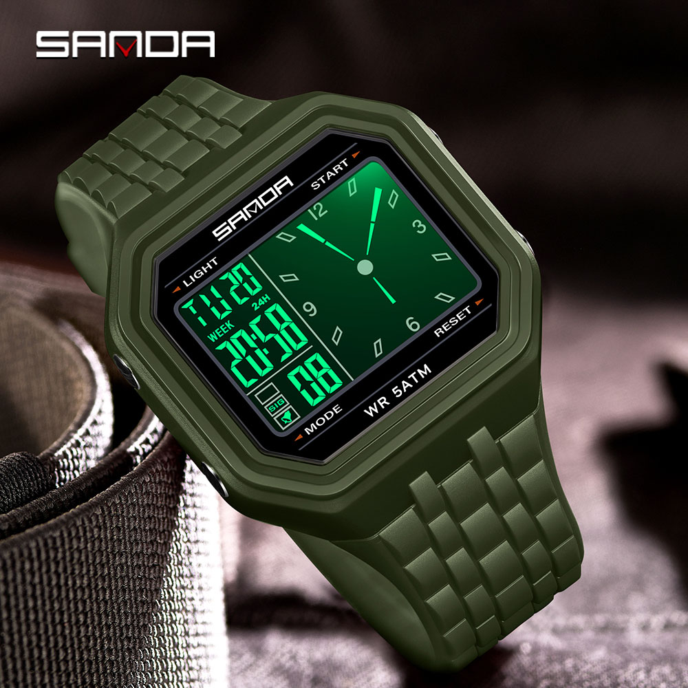 SANDA 6367 Jam Tangan Elektron - Outdoor Lighting For Steps ulasan dan harga