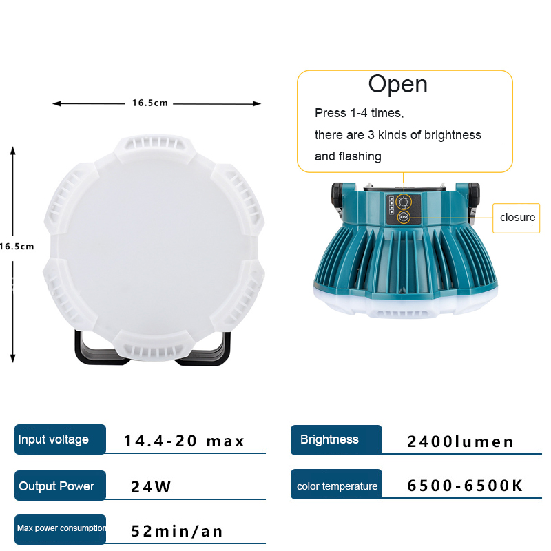 Lampu kerja LED 24W untuk Maki - Outdoor Lighting Milwaukee ulasan dan harga
