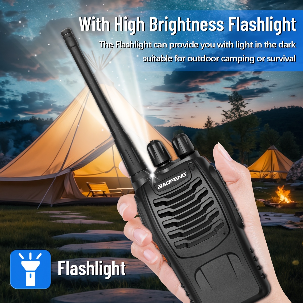 Baofeng Walkie Talkie Jarak Ja - Outdoor Lighting Portable ulasan dan harga